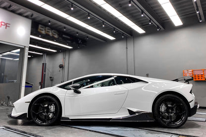 2015-2019 Lamborghini Huracan LP610&LP580 MD Style Carbon Fiber Side Skirts Under Board - Carbonado
