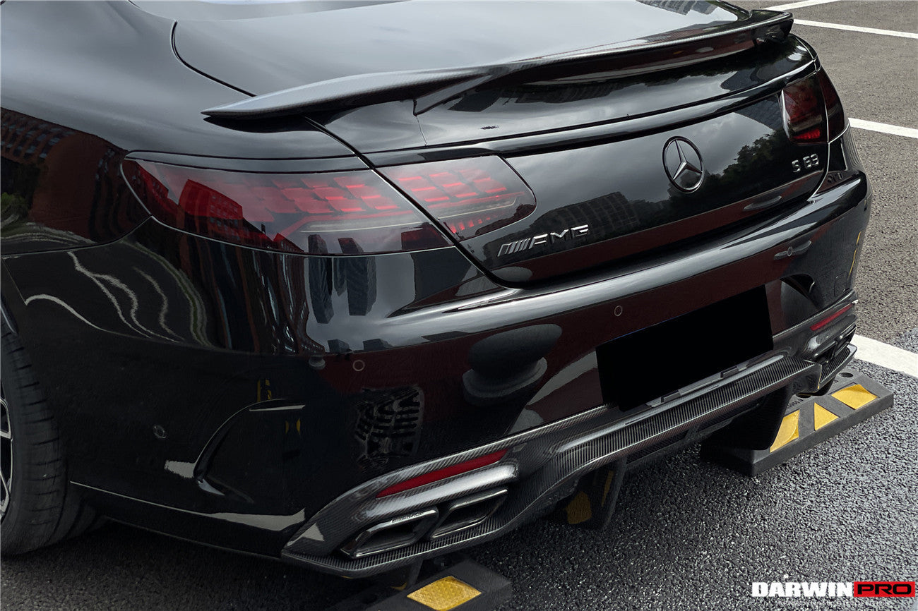 2014-2021 Mercedes Benz C217 S63/S65 AMG Coupe Carbon Fiber Rear Lip - DarwinPRO Aerodynamics