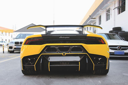 2015-2020 Lamborghini Huracan LP610-Style Carbon Rear Bumper Grill - DarwinPRO Aerodynamics