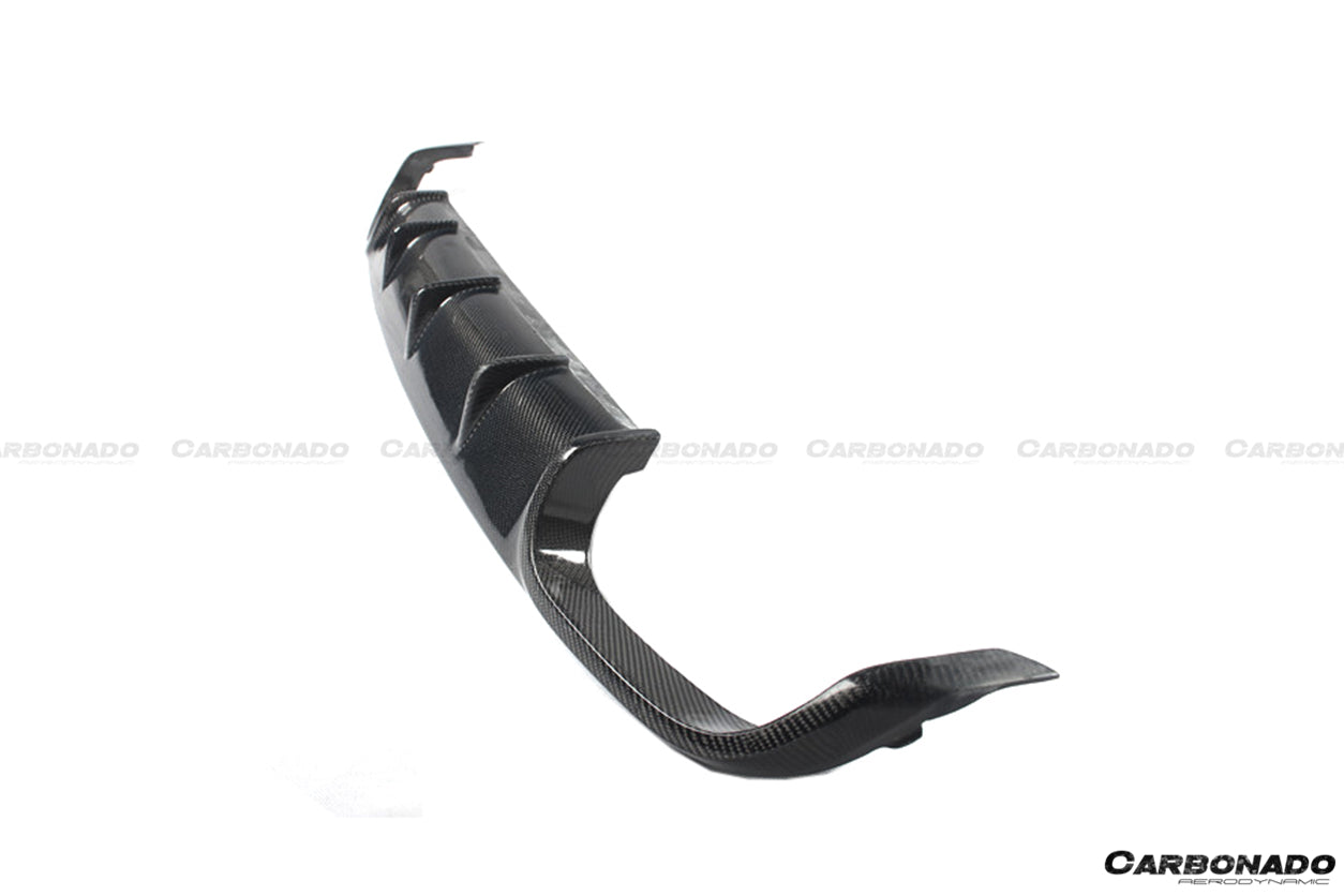 2016-2019 Porsche 911 991.2 Carrera/Targa/S/4S/GTS OD Style Quad Exhaust Rear Lip - Carbonado