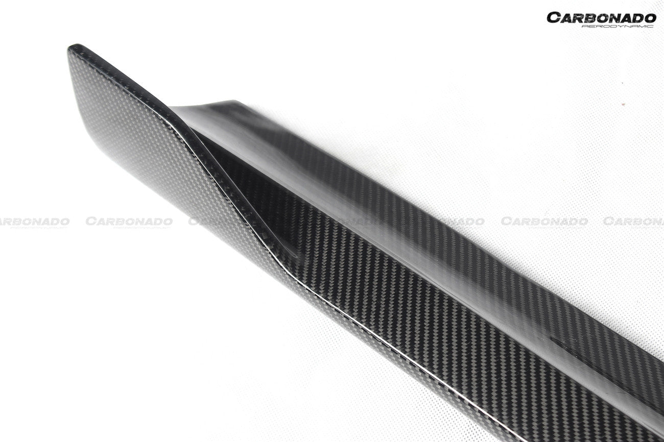 2014-2017 Porshe Macan GTS/Turbo/S ATS Style Carbon Fiber Side Skirts - Carbonado