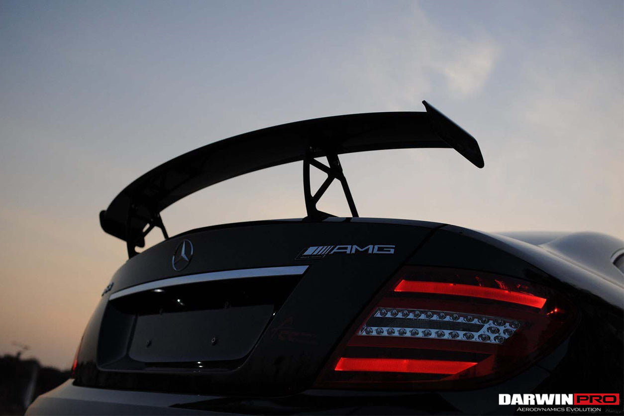 Mercedes Benz W204 C Class/ C63 AMG Sedan BKSS Style Carbon Fiber Trunk Spoiler - DarwinPRO Aerodynamics