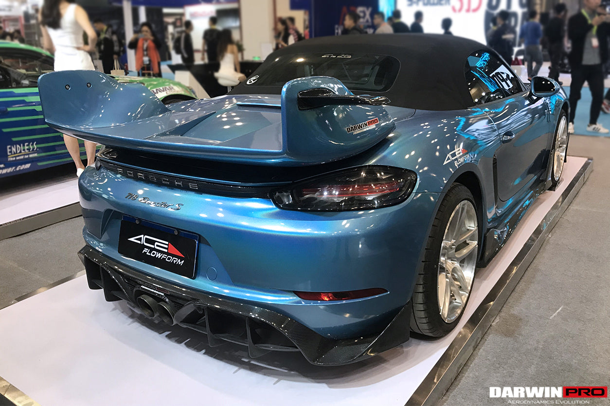 2016-2023 Porsche 718 Cayman/Boxster STM Style Trunk Spoiler - DarwinPRO Aerodynamics