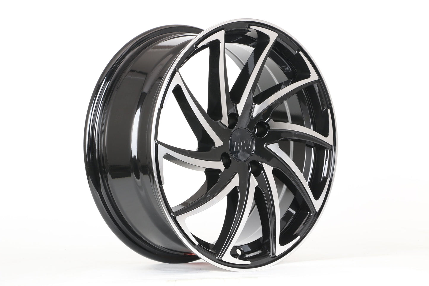 E104 Black Machined Face 16x6.5 ET35 4.100 - Square Set (4 Wheels)