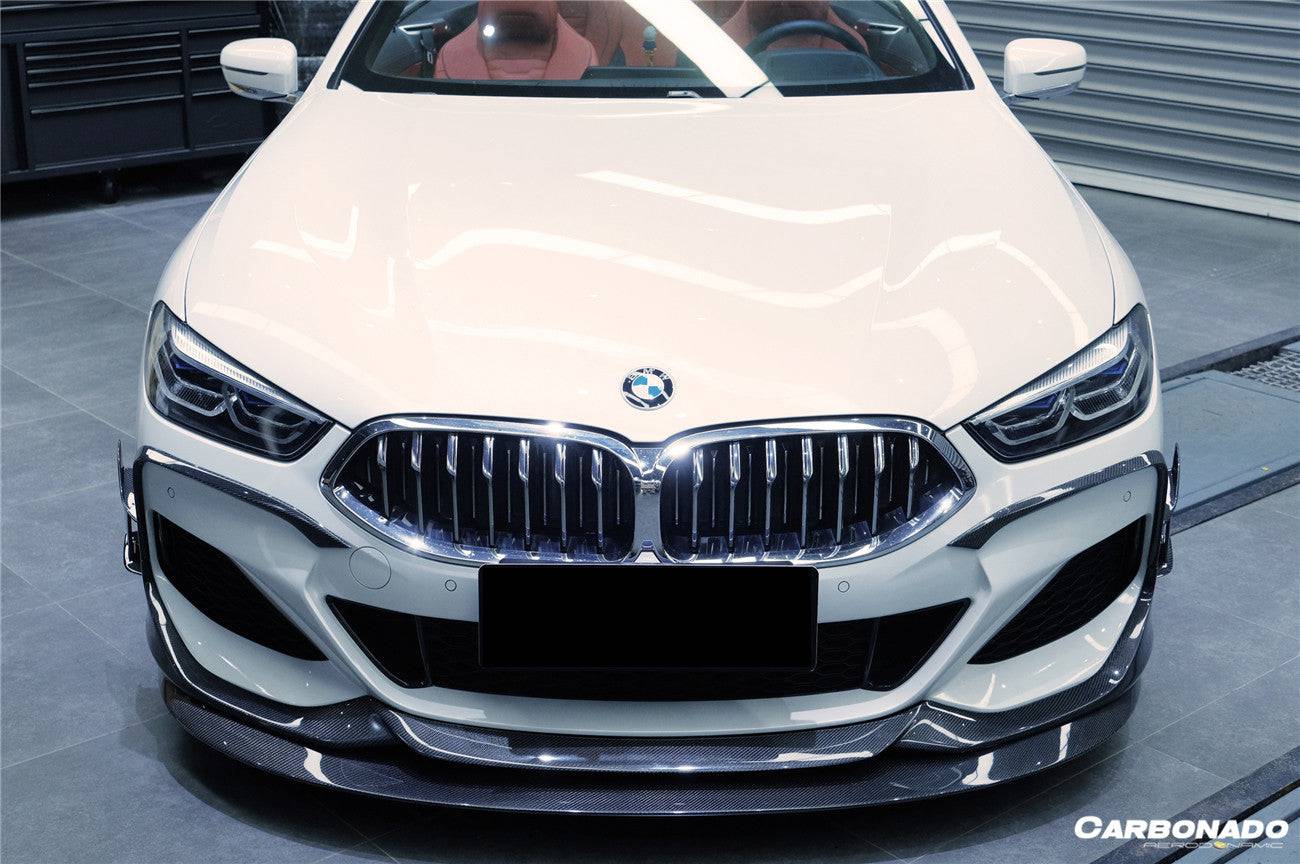 2018-2022 BMW 8 Series G14 Convertible/G15 Coupe/G16 4DR-Gran Coupe 840/850 IMP Style Carbon Fiber Front Lip - Carbonado