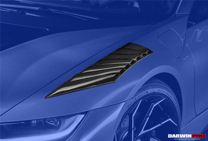 2014-2018 BMW i8 BZK Carbon Fiber Front Fender Vents - DarwinPRO Aerodynamics
