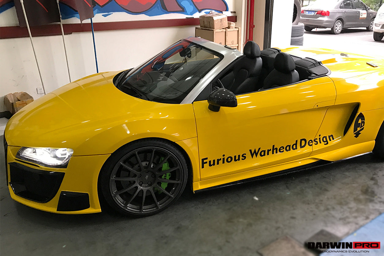 2006-2015 Audi R8 Coupe/Spyder DPGT Style Side Skirts - DarwinPRO Aerodynamics
