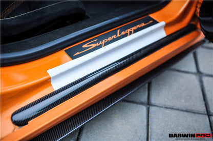 2004-2008 Lamborghini Gallardo Carbon Fiber Door Sills Steps Cover - DarwinPRO Aerodynamics