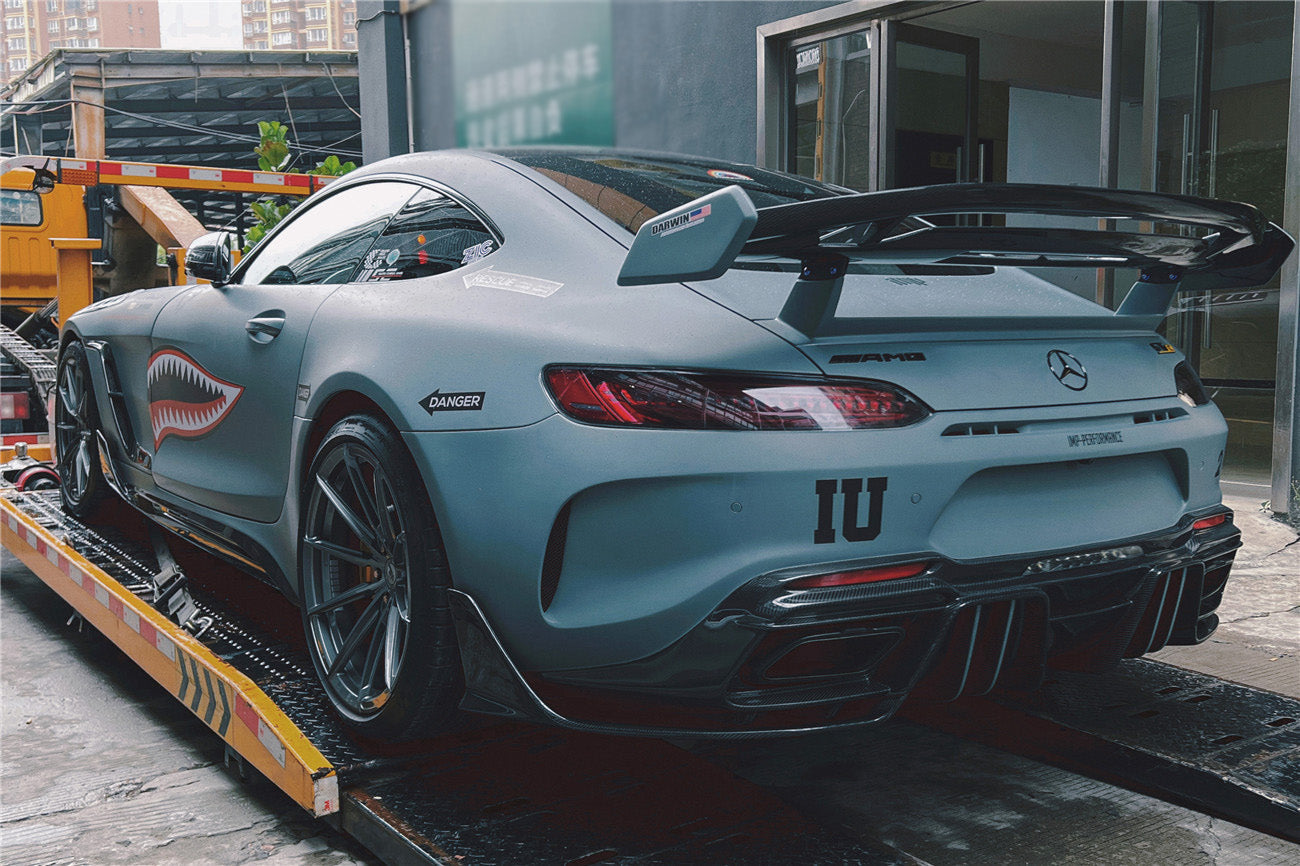 2017-2021 Mercedes Benz AMG GTC IMPII Part Carbon Fiber Rear Bumper With Exhasust tips - DarwinPRO Aerodynamics