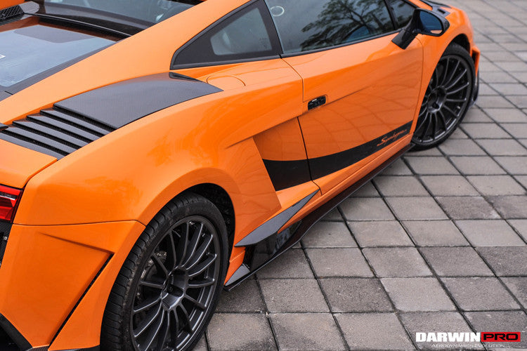 2004-2014 Lamborghini Gallardo BKSS Style Side Skirts Caps - DarwinPRO Aerodynamics