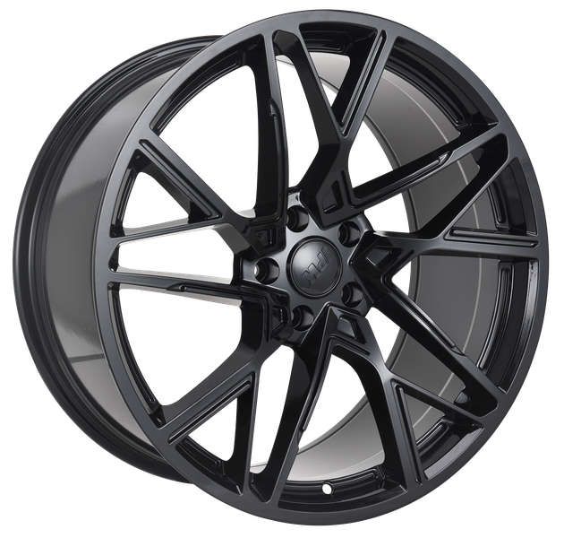 E1507 Gloss Black 20x8.5 ET35 5x114.3 – (Square Set of 4)