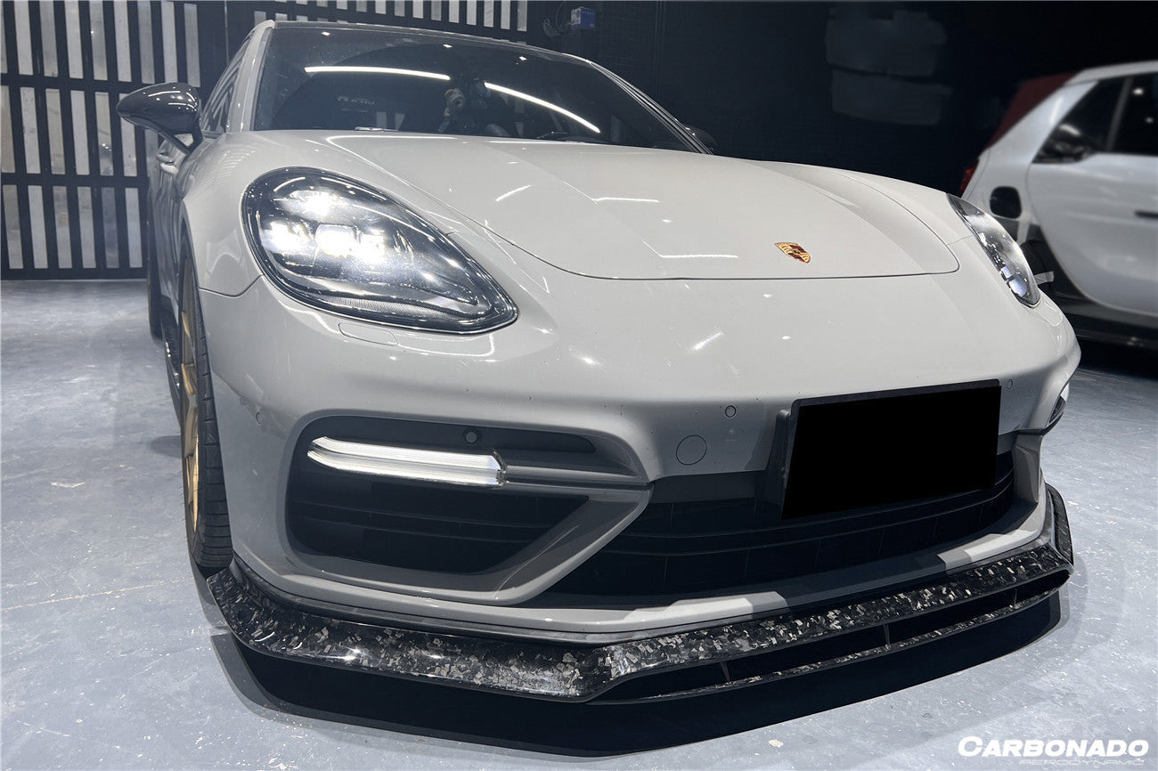 2017-2023 Porsche Panamera 971 4/4S/GTS/Turbo S OD Style Front Lip - Carbonado