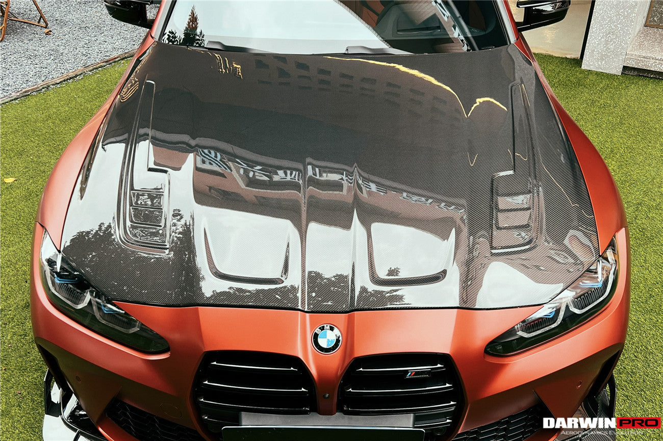 2021-UP BMW M3 G80 G81 M4 G82/G83 BKSSII Style Carbon Fiber Hood - DarwinPRO Aerodynamics