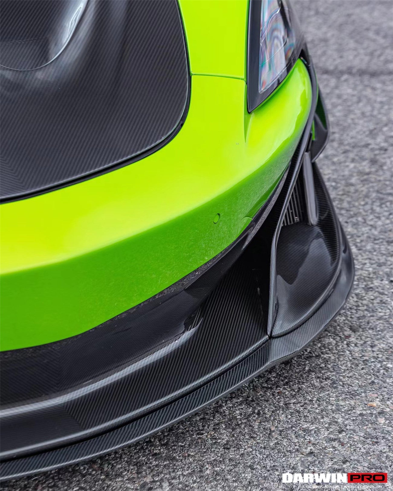 2015-2021 McLaren 600lt 540C 570S BKSS Style Carbon Fiber Front Lip - DarwinPRO Aerodynamics