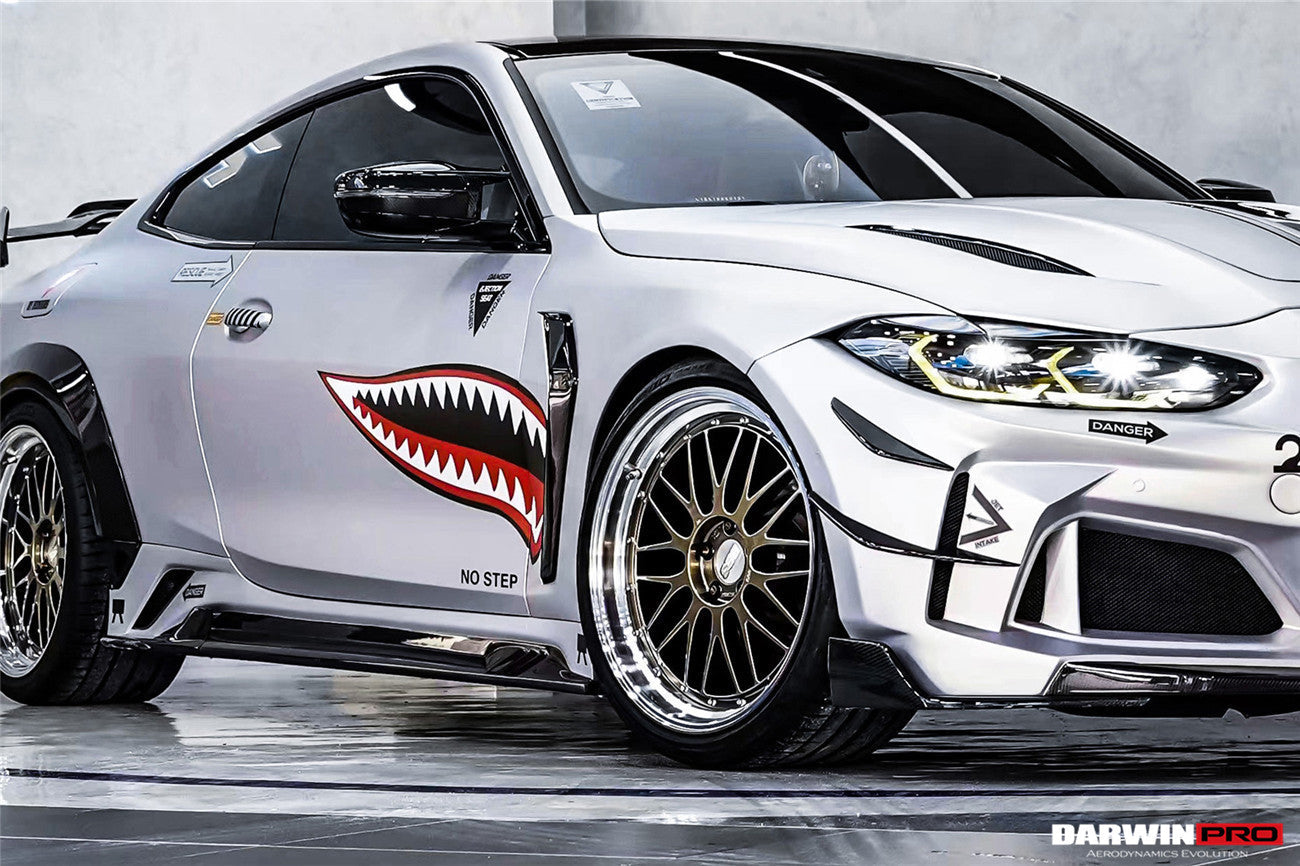 2021-UP BMW M4 G82/G83 BKSSII Style Front Bumper and Front Fender and Side Skirts - DarwinPRO Aerodynamics