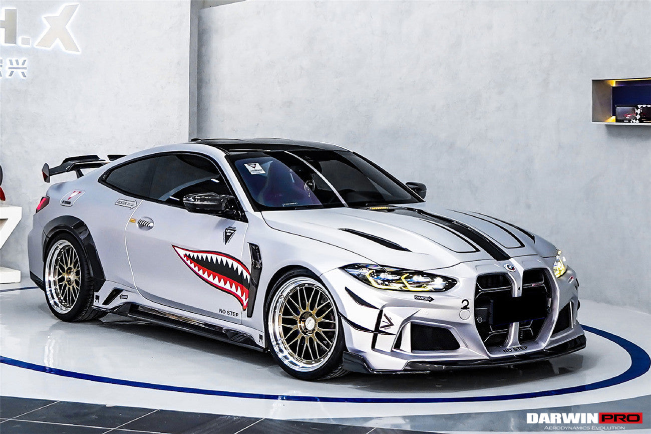 2021-UP BMW M4 G82/G83 BKSSII Style Front Bumper and Front Fender and Side Skirts - DarwinPRO Aerodynamics