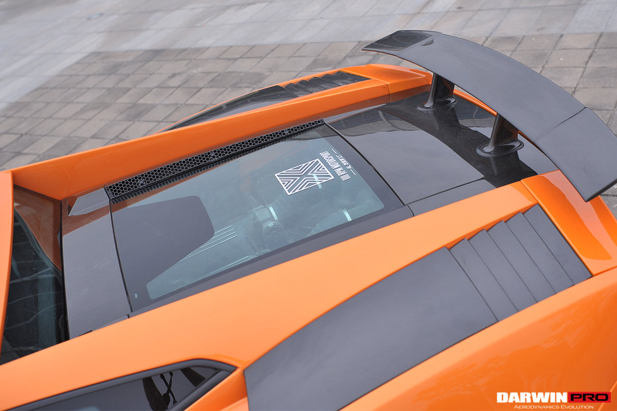 2004-2008 Lamborghini Gallardo Coupe Engine Hood Hatch ( USE ORIGENAL GLASS) - DarwinPRO Aerodynamics