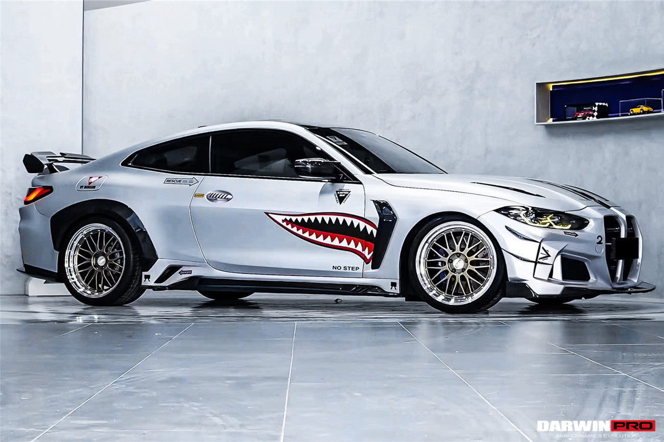 2021-UP BMW M4 G82/G83 BKSSII Style Front Bumper and Front Fender and Side Skirts - DarwinPRO Aerodynamics