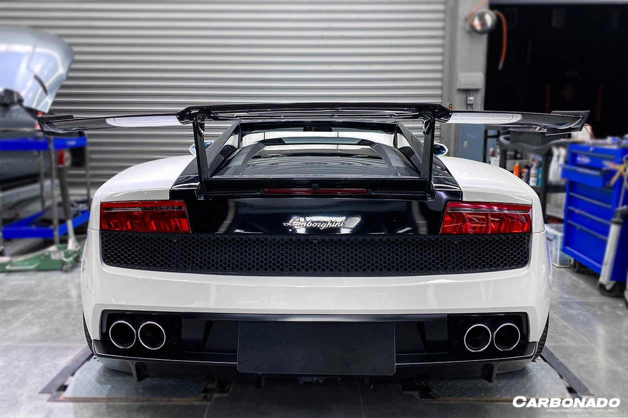2004-2014 Lamborghini Gallardo STO Style Carbon Fiber Trunk Spoiler - Carbonado