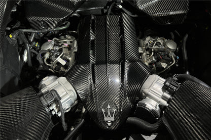2020-UP Maserati MC20 Dry Carbon Fiber Engine Cover Replacement - Carbonado