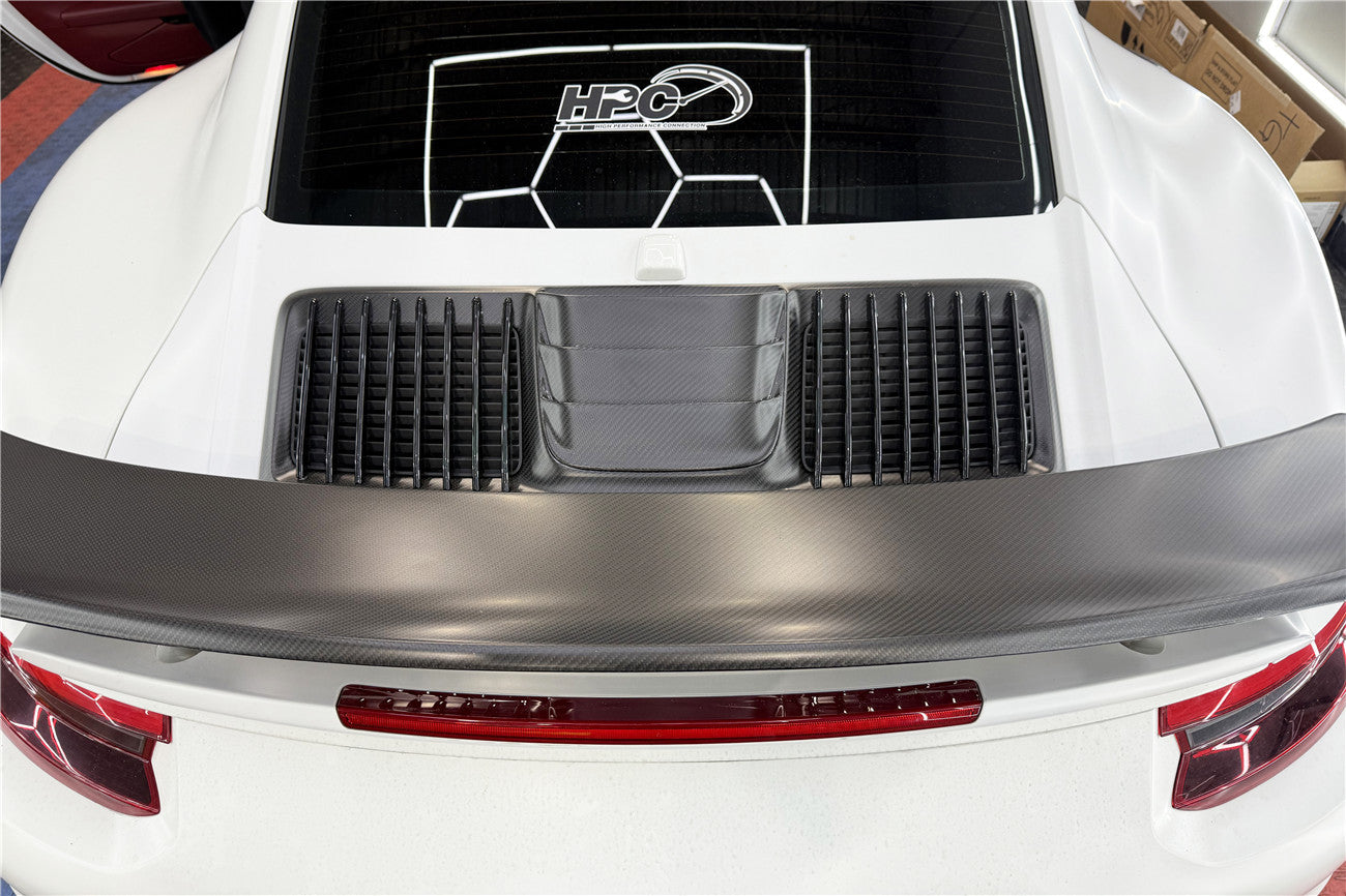 2016-2019 Porsche 911 991.2 Turbo Turbo S Carbon Fiber Engine Hood Vent