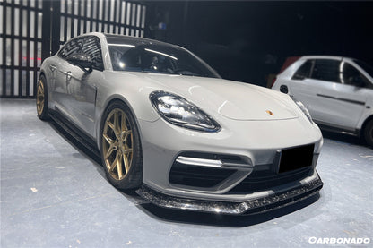 2017-2023 Porsche Panamera 971 4/4S/GTS/Turbo S OD Style Front Lip - Carbonado
