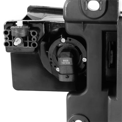 xTune Chevy Suburban 88-98 Crystal Headlights Black HD-JH-CCK88-BK