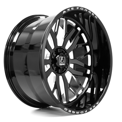AXE WHEELS AF11 Forged GLOSS BLACK MILLED 26x14 ET-76 6x135 (Square Set of 4)