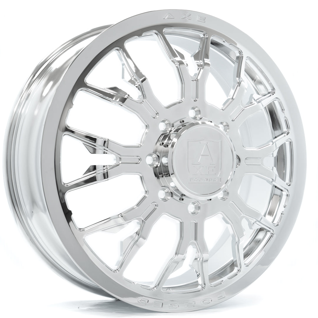 AXE WHEELS AF6 DUALLY (front) FULLY POLISHED 22x8.25 ET-146,+168 8x210 (Square Set of 4)