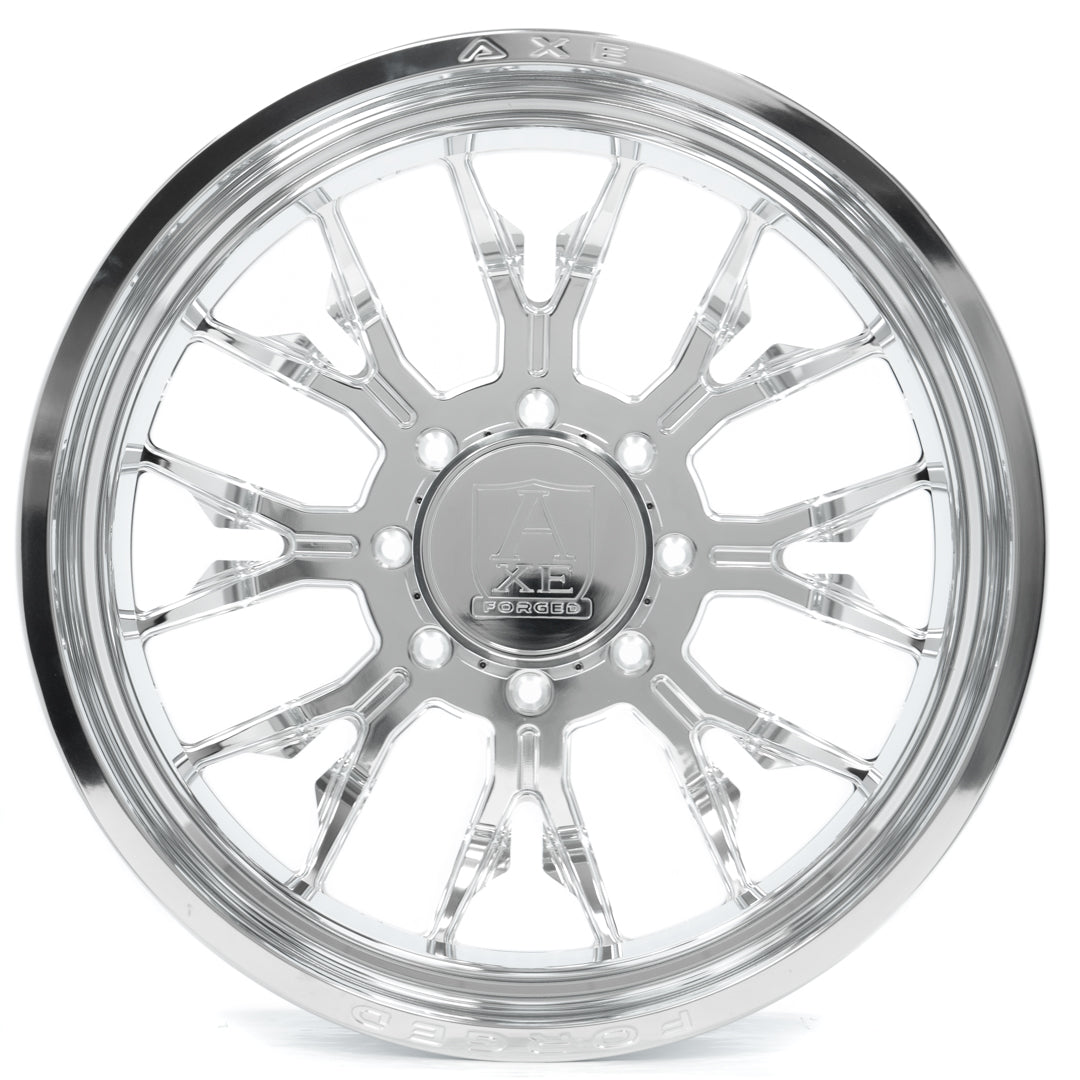 AXE WHEELS AF6 DUALLY (inner) FULLY POLISHED 24x8.25 ET-146,+168 8x210 (Square Set of 4)