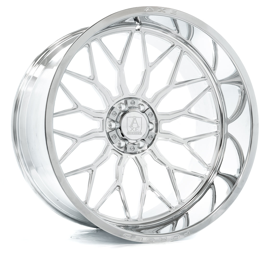 AXE WHEELS AF8 Forged FULLY POLISHED 24x14 ET-76 8x180 (Square Set of 4)