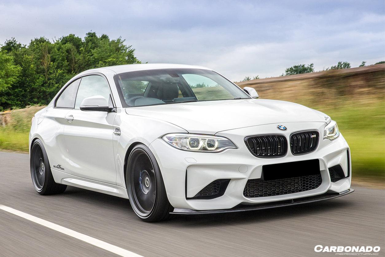 2016-2021 BMW M2/M2C F87 AC Style Carbon FIber Front Lip - Carbonado