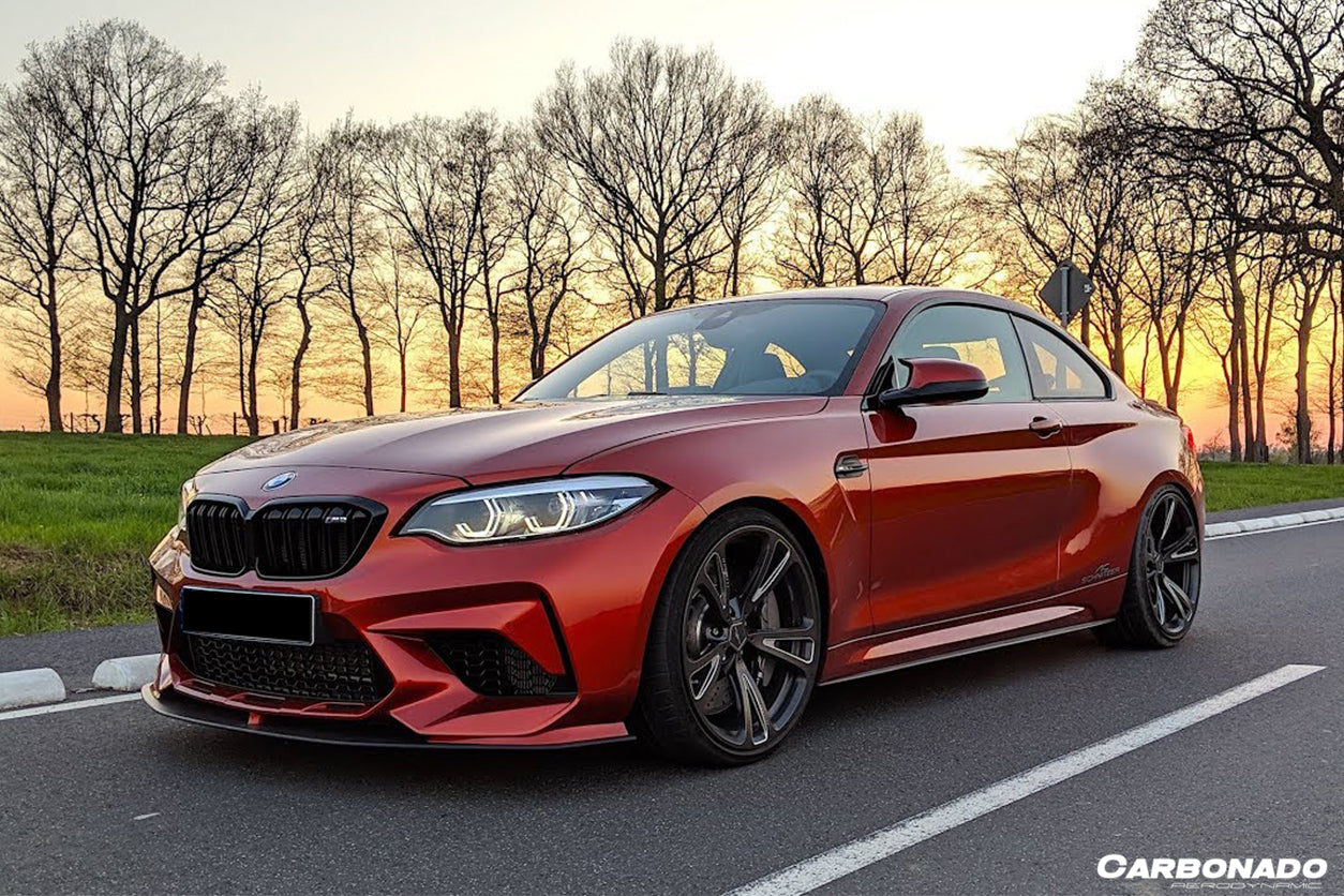2016-2021 BMW M2/M2C F87 AC Style Carbon FIber Front Lip - Carbonado