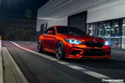 2016-2021 BMW M2/M2C F87 AC Style Carbon FIber Front Lip - Carbonado