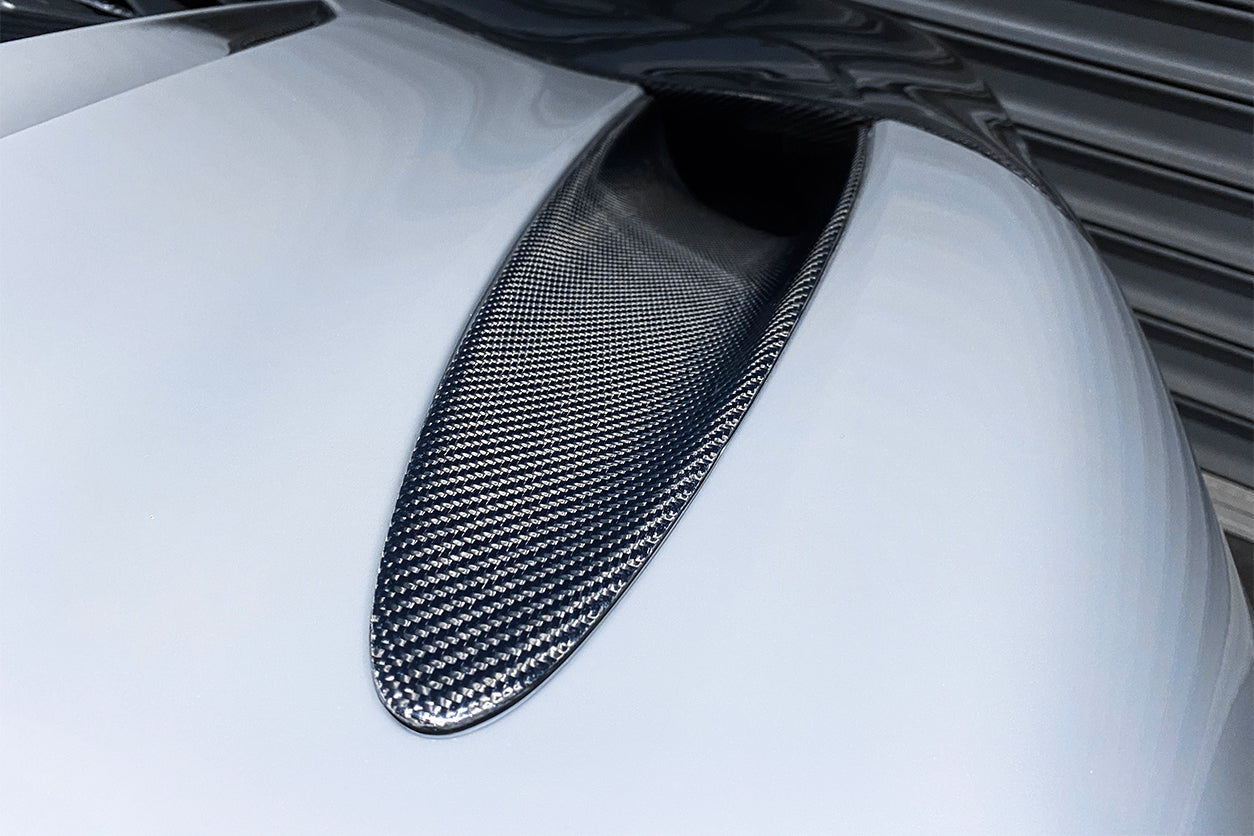2017-2023 McLaren 720s Dry Carbon Fiber Rear Trunk Air Intake Vents Replacement - DarwinPRO Aerodynamics