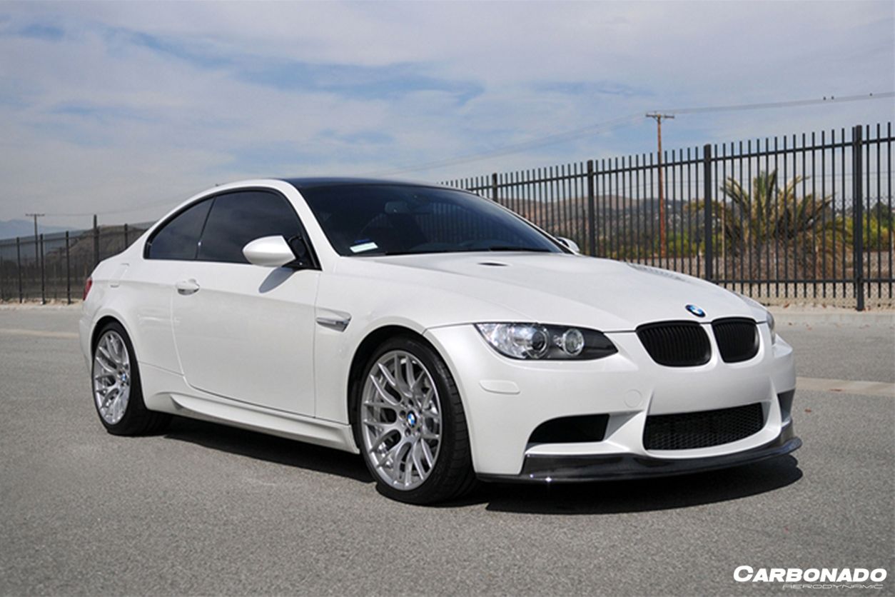 2008-2012 BMW M3 E90/E92/E93 AKM Style Carbon Fiber Front Lip - Carbonado Aero