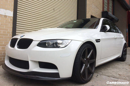 2008-2012 BMW M3 E90/E92/E93 AKM Style Carbon Fiber Front Lip - Carbonado Aero