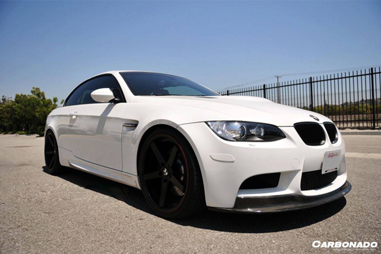 2008-2012 BMW M3 E90/E92/E93 AKM Style Carbon Fiber Front Lip - Carbonado Aero