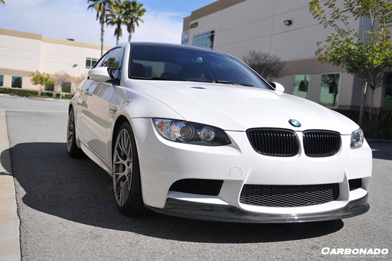 2008-2012 BMW M3 E90/E92/E93 AKM Style Carbon Fiber Front Lip - Carbonado Aero