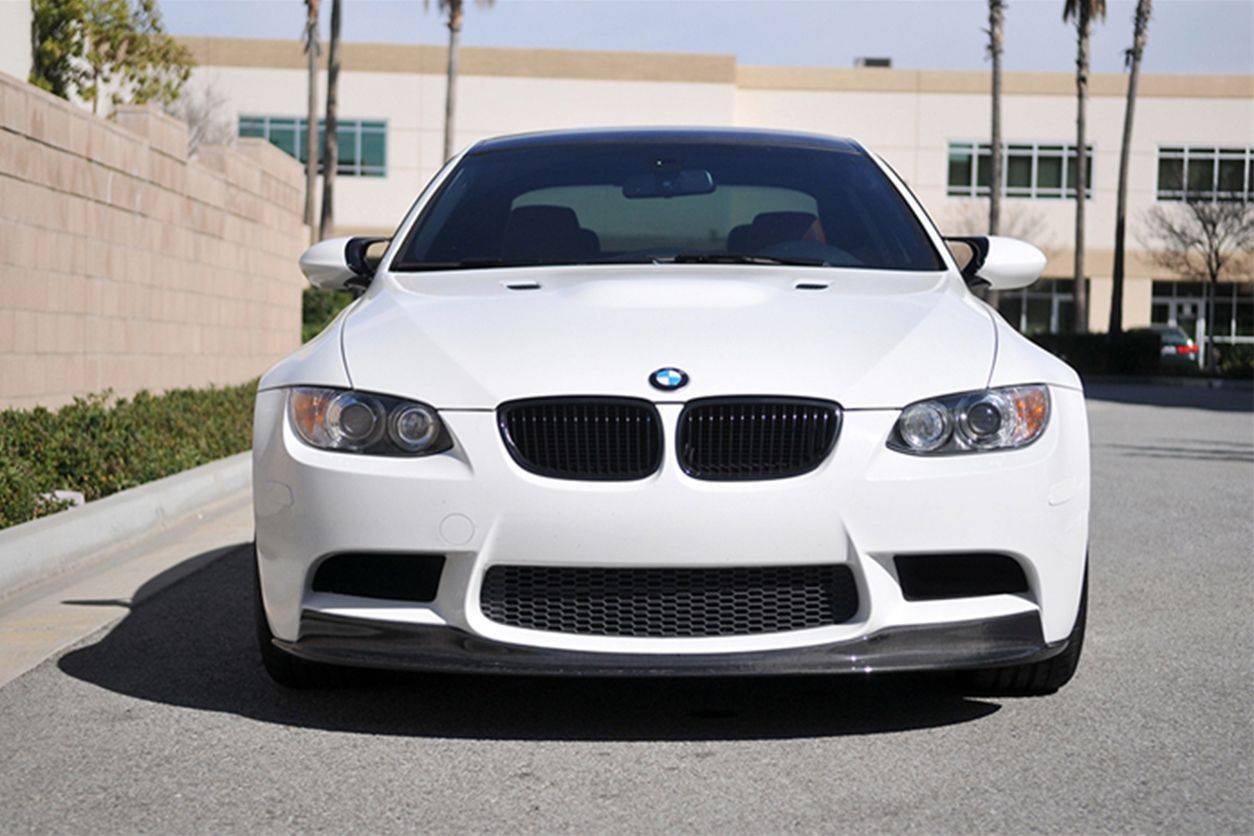 2008-2012 BMW M3 E90/E92/E93 AKM Style Carbon Fiber Front Lip - Carbonado