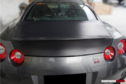 2008-2022 Nissan GTR R35 CBA/DBA/EBA AMS Style Carbon Fiber Trunk - DarwinPRO Aerodynamics