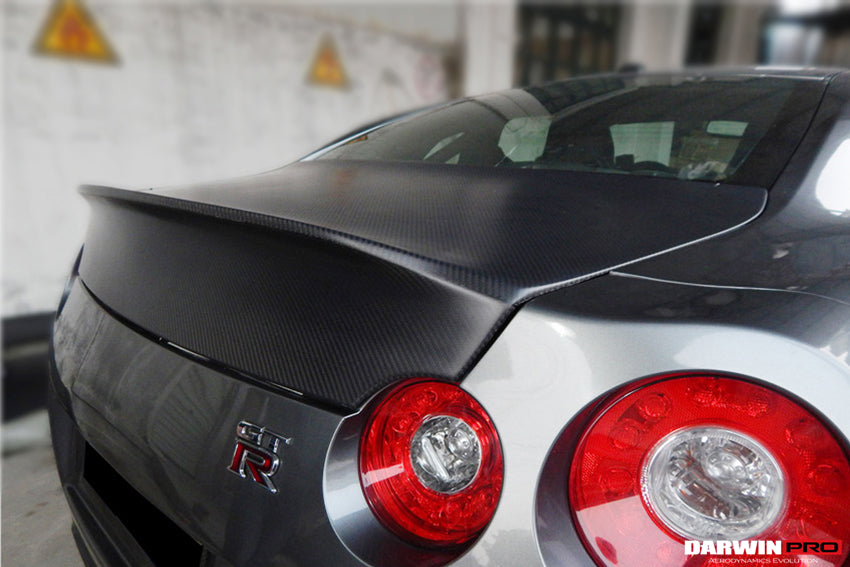 2008-2022 Nissan GTR R35 CBA/DBA/EBA AMS Style Carbon Fiber Trunk - DarwinPRO Aerodynamics