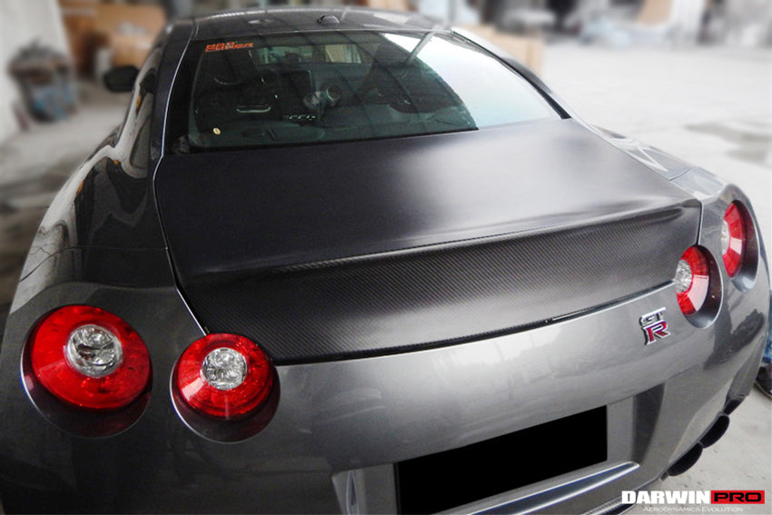 2008-2022 Nissan GTR R35 CBA/DBA/EBA AMS Style Carbon Fiber Trunk - DarwinPRO Aerodynamics