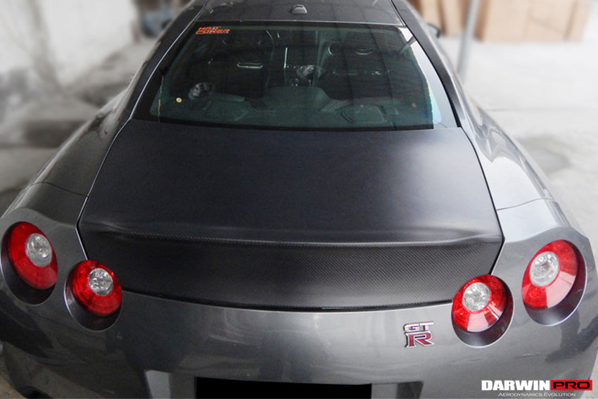 2008-2022 Nissan GTR R35 CBA/DBA/EBA AMS Style Carbon Fiber Trunk - DarwinPRO Aerodynamics