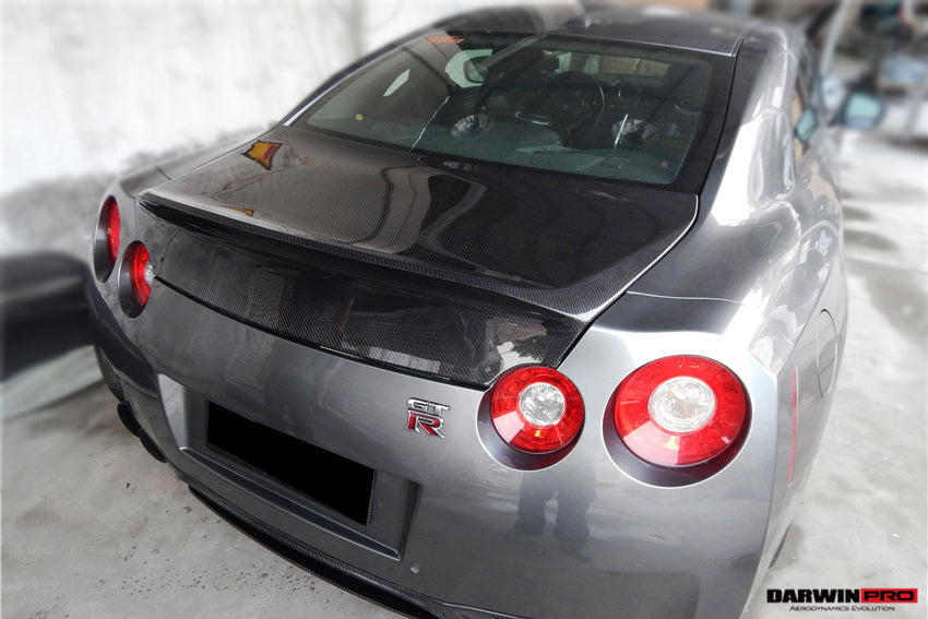 2008-2022 Nissan GTR R35 CBA/DBA/EBA AMS Style Carbon Fiber Trunk - DarwinPRO Aerodynamics
