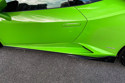 2015-2020 Lamborghini Huracan LP610/LP580 AO Style Carbon Fiber Side Skirts - DarwinPRO Aerodynamics