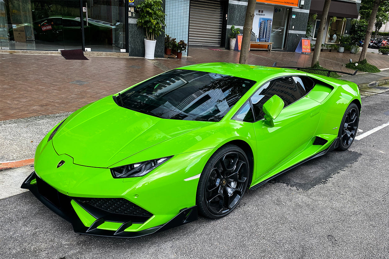 2015-2020 Lamborghini Huracan LP610/LP580 AO Style Carbon Fiber Side Skirts - DarwinPRO Aerodynamics