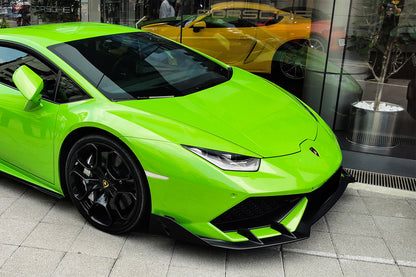 2015-2020 Lamborghini Huracan LP610 AO Style Carbon Fiber Front Lip - DarwinPRO Aerodynamics
