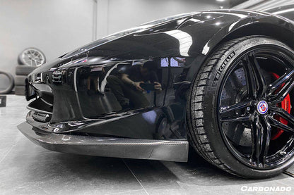 2010-2015 Ferrari F458 Coupe/Spyder AP Style Carbon Fiber Front Lip - Carbonado Aero