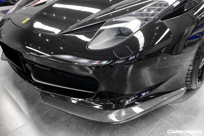 2010-2015 Ferrari F458 Coupe & Spider AP Style Carbon Fiber Front Lip - Carbonado